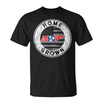 Tennessee Native Home Grown Quote State American Flag Pride T-Shirt - Monsterry UK