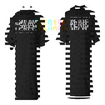 Terapeuta De Masaje Terapia Muscular Multicolor Terapia De Masaje Sin Mangas Camiseta unisex - Regaloses