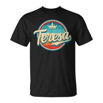 Teresa Retro Name Vintage First Name Teresa T-Shirt - Monsterry