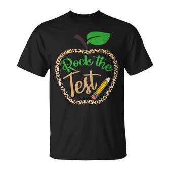 Test Day Rock The Test Teacher Testing Day Donut Stress T-Shirt - Monsterry