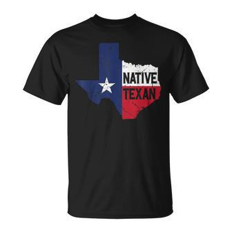 Texas Flag Native Texan T-Shirt - Monsterry UK