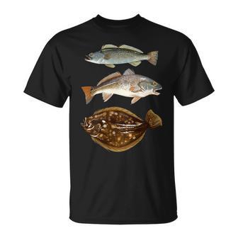 Texas Slam Florida Slam Carolina Slam Fishing T-Shirt - Monsterry UK