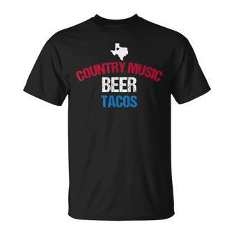 Texas Tacos Country Music Beer 4Th Of July T-Shirt - Monsterry CA