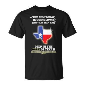 Texas Total Eclipse 2024 Deep In The Dark Of Texas Eclipse T-Shirt | Mazezy