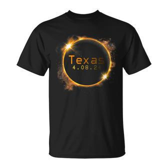 Texas Total Solar Eclipse 2024 Solar Eclipse T-Shirt - Seseable