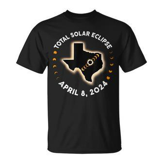 Texas Total Solar Eclipse 2024 Totality April 8 2024 America T-Shirt - Monsterry DE