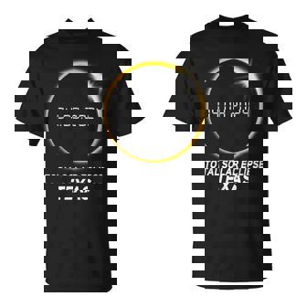 Texas Total Solar Eclipse 2024 Usa 04082024 Avril T-Shirt - Cadeauxyz