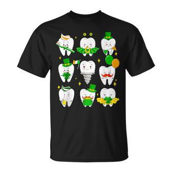 Th St Patrick Dentist Dental Assistant Irish Leprechaun T-Shirt - Seseable
