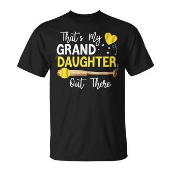 That's My Grand Daughter Out There Softball Granddaughter T-Shirt - Monsterry CA