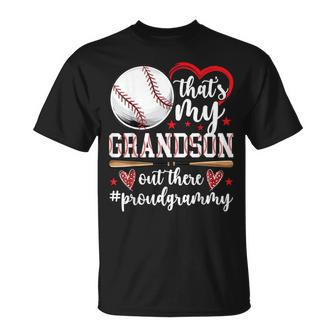 That's My Grandson Baseball Grammy Of A Baseball Player T-Shirt - Thegiftio UK