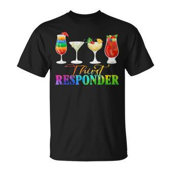 Thirst Response Responder Bartender Mixologists T-Shirt - Monsterry CA