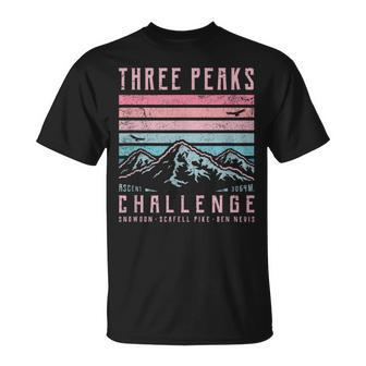 Three Peaks Challenge Retro National 3 Peak Vintage Mountain T-Shirt - Monsterry CA