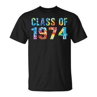 Tie Dye Class Of 1974 74 Reunion High School Graduation 50Th T-Shirt - Seseable