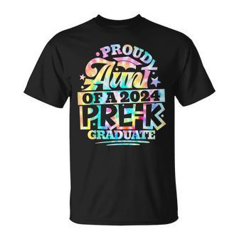 Tie Dye Proud Aunt Of Pre-K Graduate 2024 Graduation T-Shirt - Monsterry CA