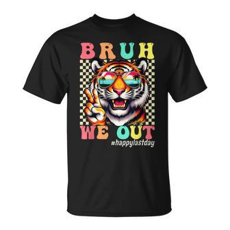 Tiger Bruh We Out Happy Last Day Of School Teacher Boy Girl T-Shirt - Monsterry