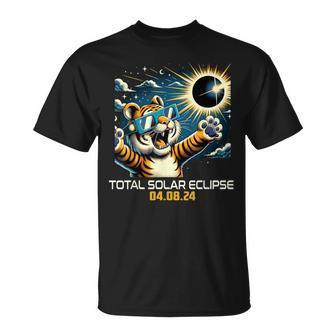 Tiger Selfie Solar Eclipse T-Shirt | Mazezy