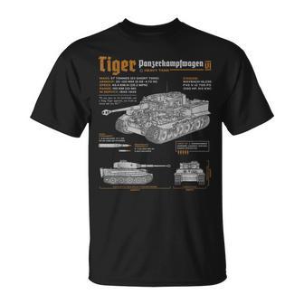 Tiger Tank Panzer Pzkpfwi Guerra Mundial Plan Camiseta unisex - Regaloses
