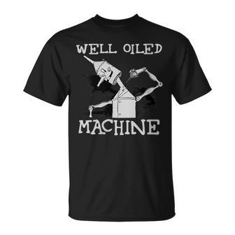 Tin Man Art-Well Oiled Machine Retro Wizard Of Oz T-Shirt - Monsterry UK