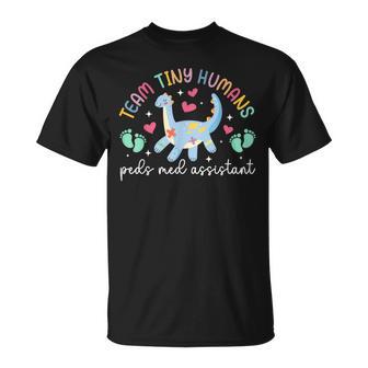 Tiny Humans Peds Medical Assistant Pediatric Med Assistant T-Shirt - Monsterry DE