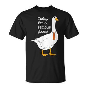 Today I'm A Serious Goose Apparel T-Shirt - Monsterry UK