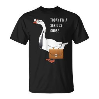 Today I'm A Serious Goose Silly Goose T-Shirt - Thegiftio UK