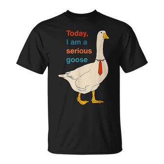 Today I Am A Serious Goose T-Shirt - Seseable