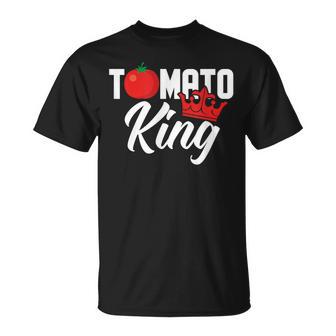 Tomato King Vegan Tomatoes Lover T-Shirt - Monsterry