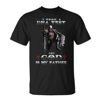 I Took A Dna Test And God Is My Father Knight Templar T-Shirt - Monsterry UK