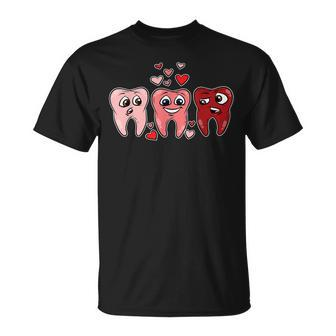 Tooth Heart Valentines Day Cute Dentist Dental Hygienist T-Shirt | Mazezy DE