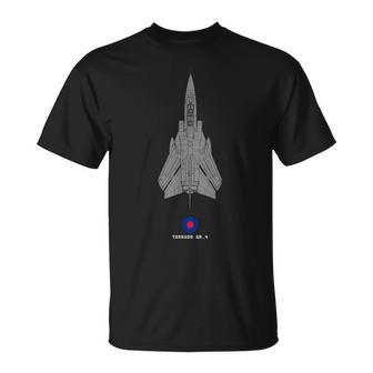 Tornado Gr4 Raf Jet Military Airplane Tech Drawing T-Shirt - Thegiftio UK