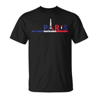Torre Eiffel De París Souvenirs Eventos Bandera De Francia I Love Paris Sin Mangas Camiseta unisex - Regaloses