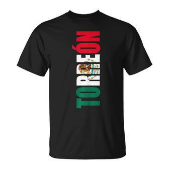 Torreon Coahuila Mexico Mexican Flag T-Shirt - Monsterry