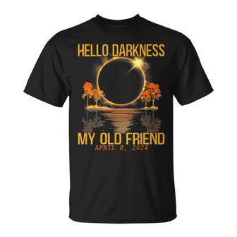 Total Eclipse 2024 Hello Darkness My Old Friend T-Shirt - Seseable