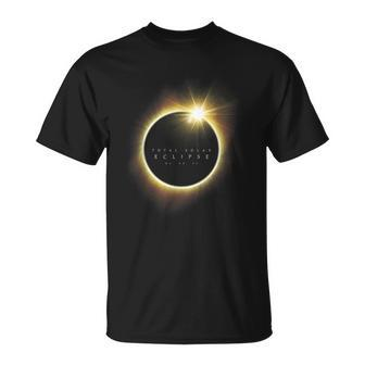 Total Eclipse Map Path Of Totality Lover April 8 2024 T-Shirt - Seseable