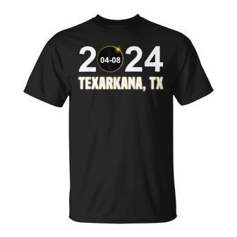 Total Solar Eclipse 04082024 Texarkana Texas Solar Eclipse T-Shirt | Mazezy