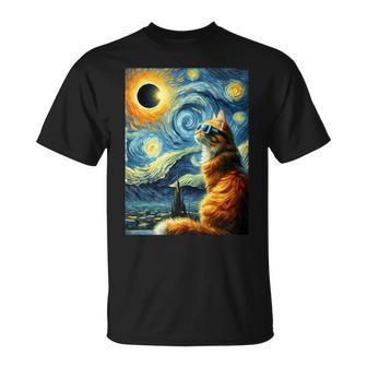 Total Solar Eclipse 2024 April 8 Cat Totality Solar Eclipse T-Shirt - Monsterry CA