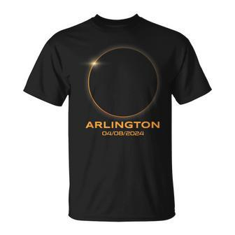 Total Solar Eclipse 2024 Arlington Texas Path Of Totality T-Shirt - Seseable