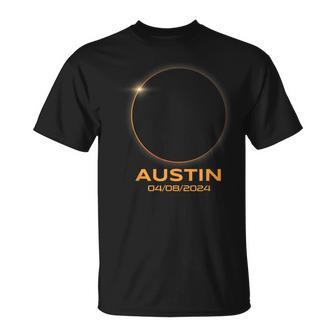 Total Solar Eclipse 2024 Austin Texas Path Of Totality T-Shirt - Seseable