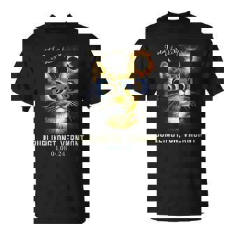 Total Solar Eclipse 2024 Burlington Vermont Totality Cat T-Shirt - Thegiftio