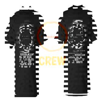 Total Solar Eclipse 2024 Crew Souvenir 40824 April 8 2024 T-Shirt | Mazezy