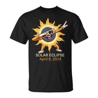 Total Solar Eclipse 2024 Cute Solar Eclipse Dabbing T-Shirt - Monsterry DE