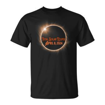 Total Solar Eclipse 2024 Illinois Pennsylvania Ohio New York T-Shirt - Monsterry DE