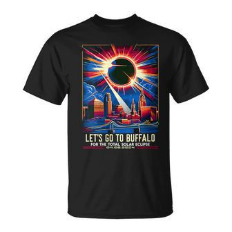 Total Solar Eclipse 2024 Let's Go To Buffalo New York T-Shirt | Mazezy