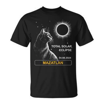 Total Solar Eclipse 2024 Mazatlan 2024 Cat T-Shirt | Seseable CA
