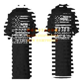 Total Solar Eclipse 2024 New Hampshire Usa Flag Totality T-Shirt - Thegiftio