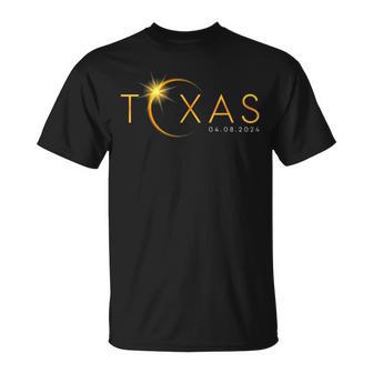 Total Solar Eclipse 2024 State Texas Totality April 8 2024 T-Shirt | Mazezy