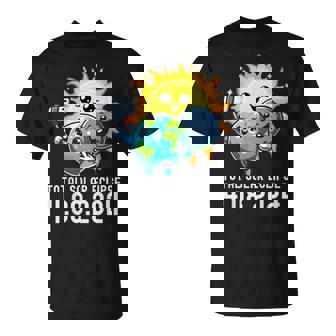 Total Solar Eclipse 2024 Totality April 8 Cute Selfie T-Shirt | Mazezy