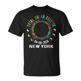 Total Solar Eclipse 2024 Totality April 8 2024 New York Usa T-Shirt - Monsterry DE
