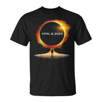 Total Solar Eclipse 2024 Totality Astronaut Family T-Shirt | Mazezy