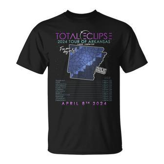 Total Solar Eclipse 2024 Tour Of Arkansas T-Shirt | Mazezy
